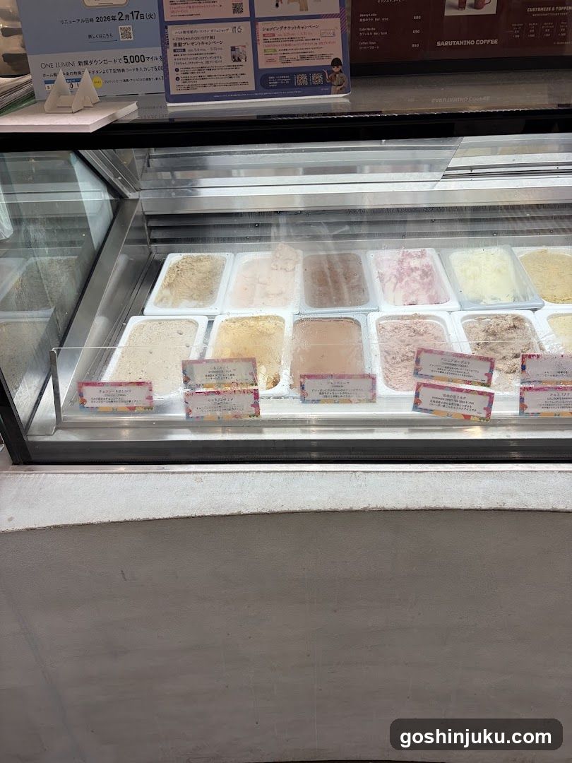 Ice cream display case