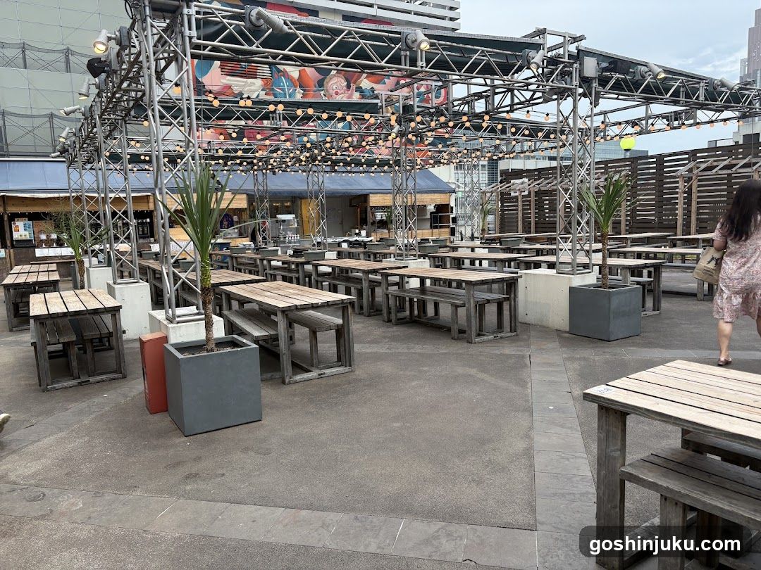 Outdoor Food Court Area