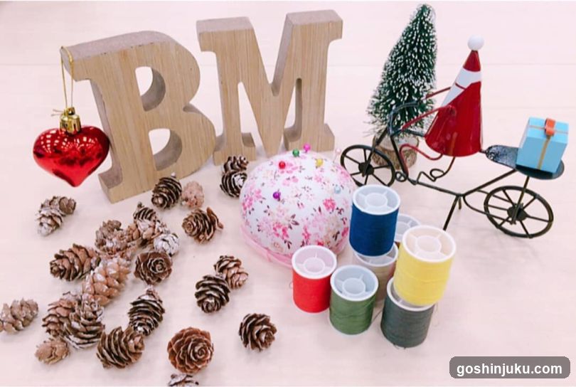 Christmas and Crafting Scene