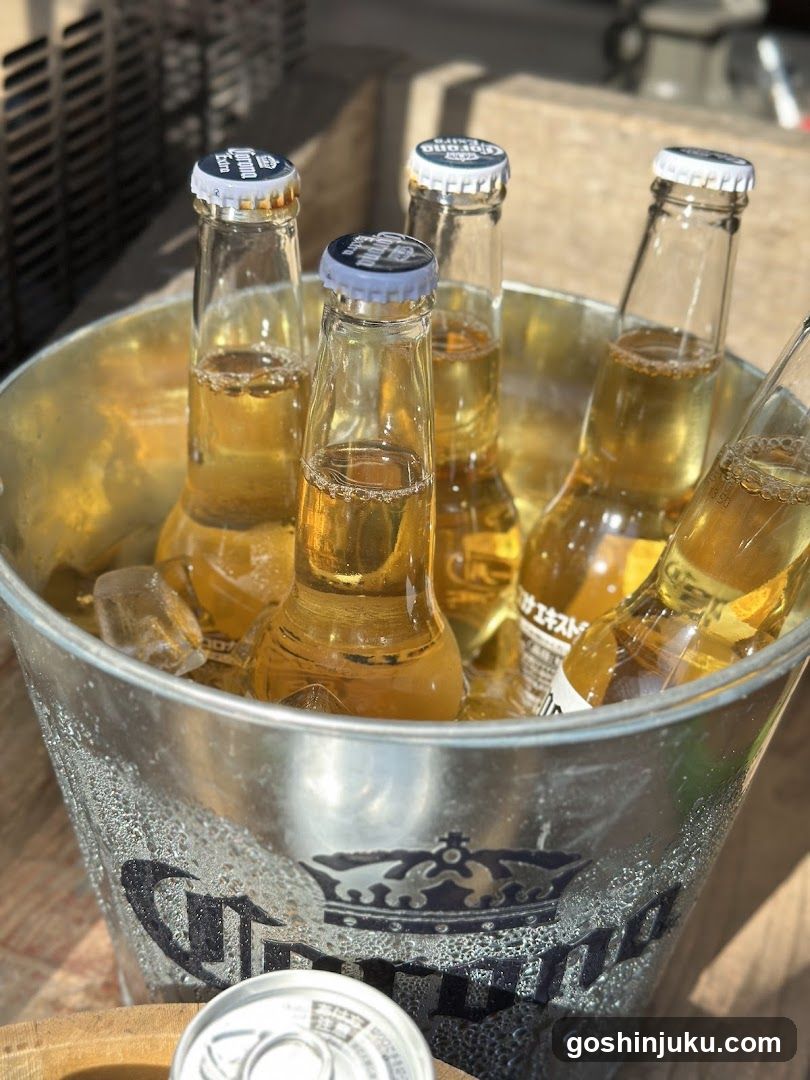 Beer in a cooler