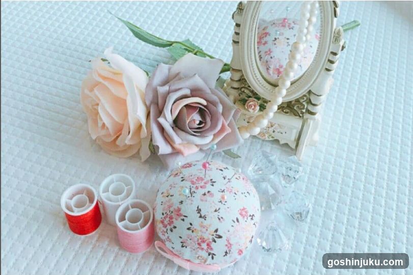 Floral and Sewing Accessories Display