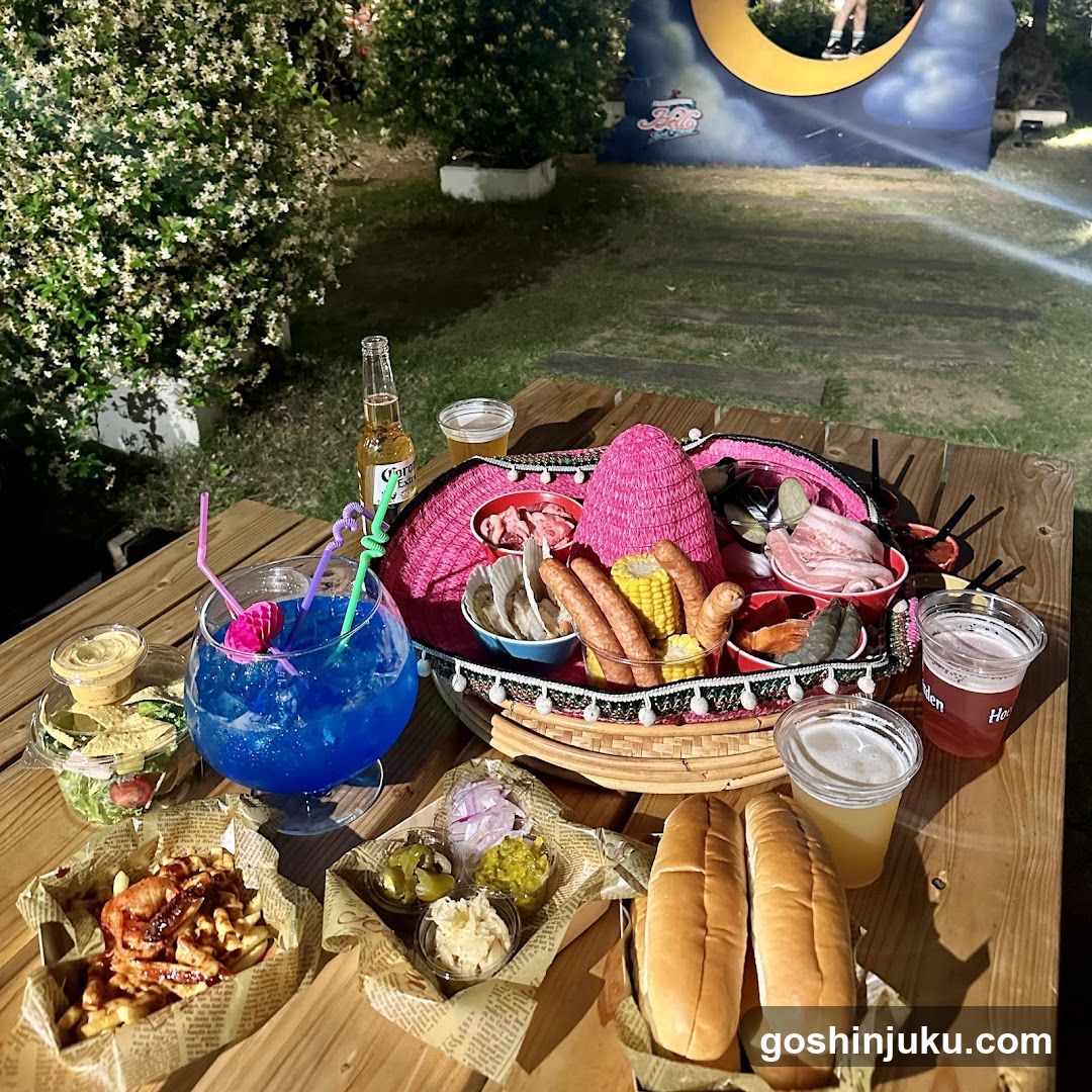 Outdoor Feast with Mexican-Inspired Platter
