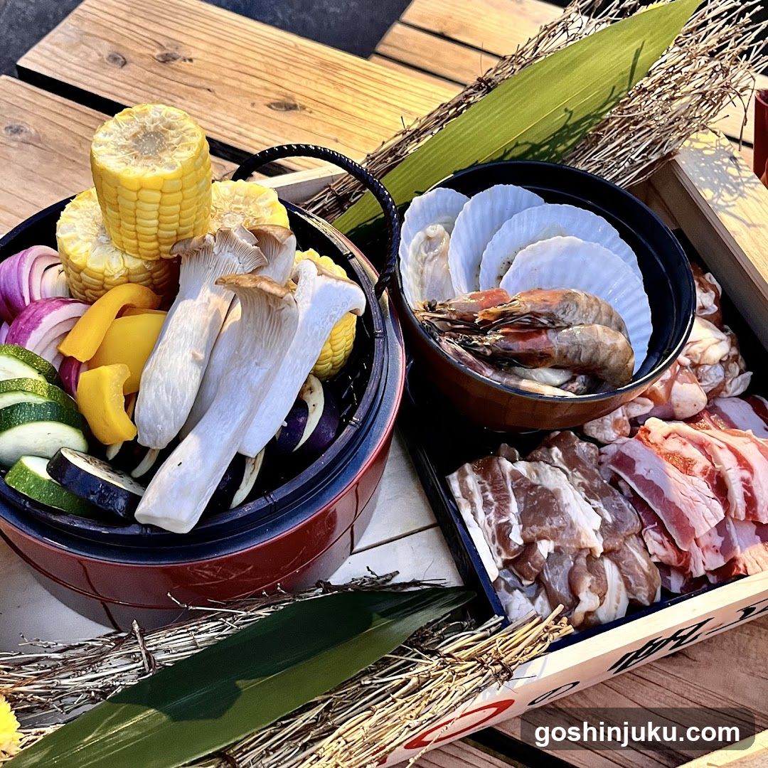 Grilling Ingredients Display