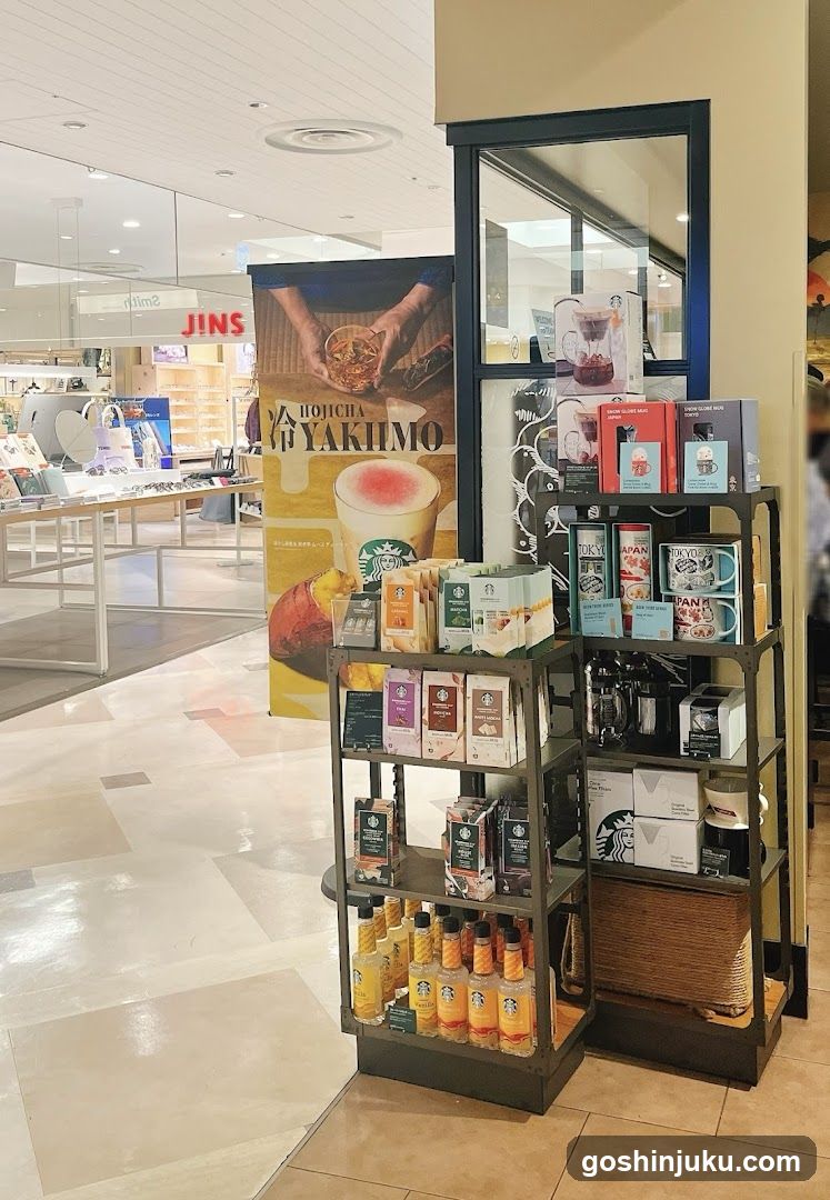 Starbucks Product Display in Mall