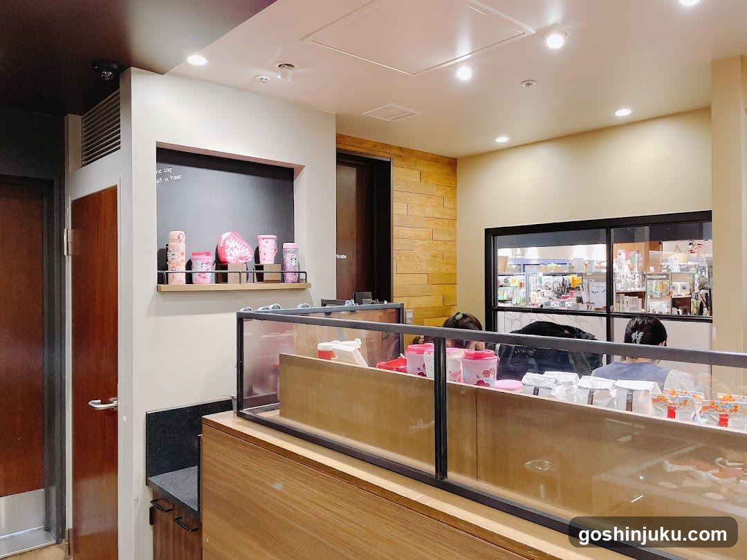 Interior of a beverage shop