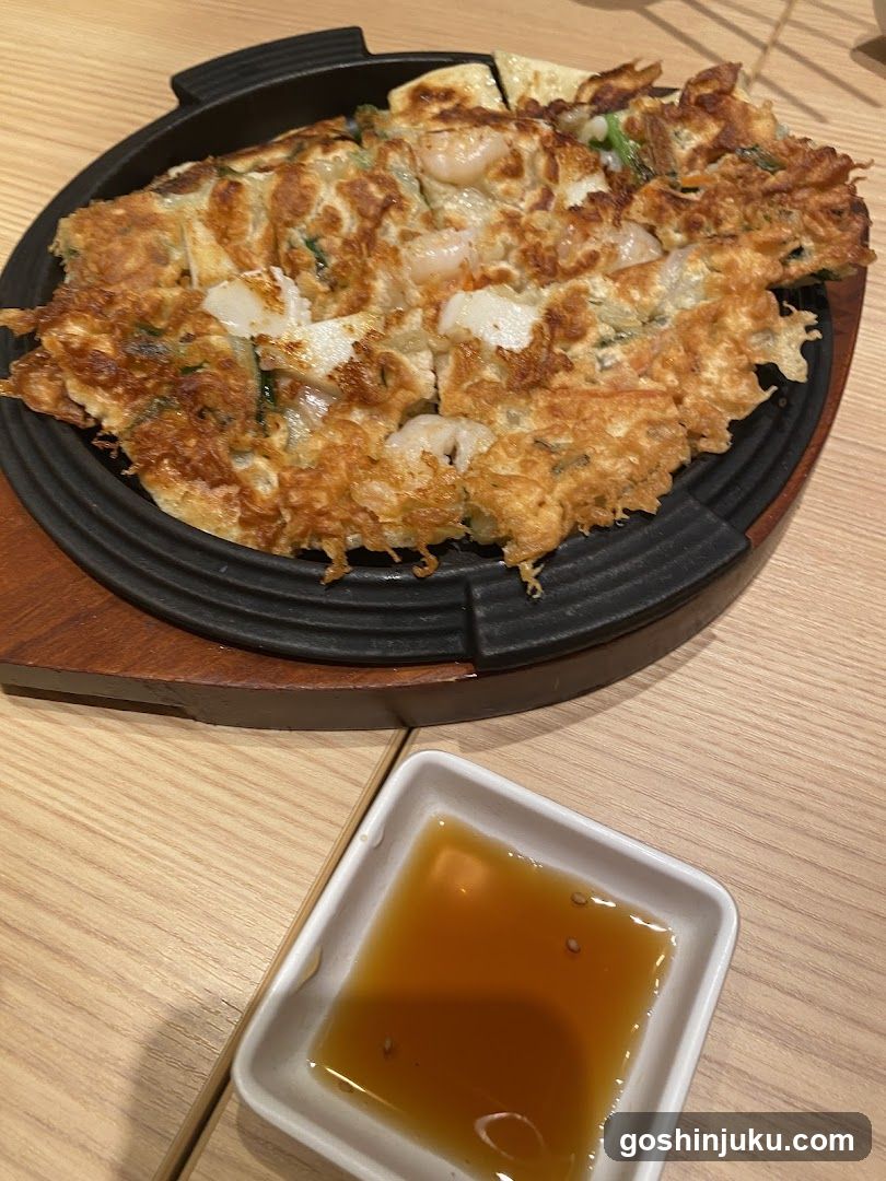 Shrimp Pancake with Sauce