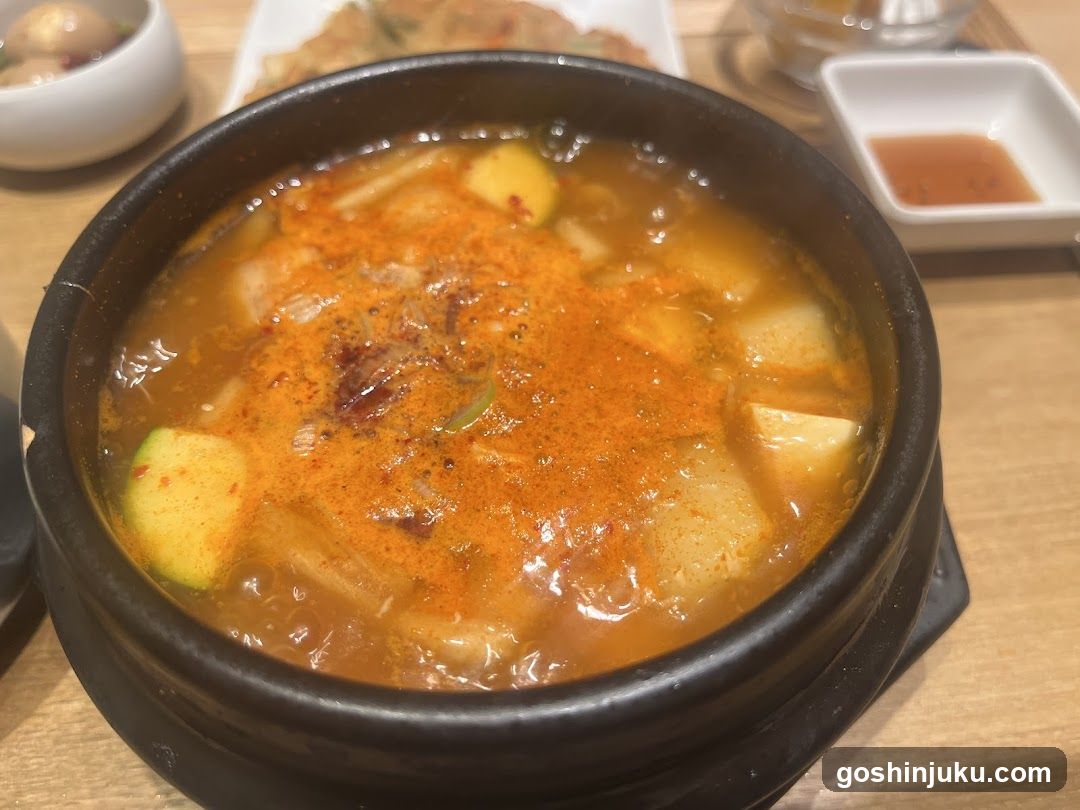 Korean Hot Pot with Spicy Broth