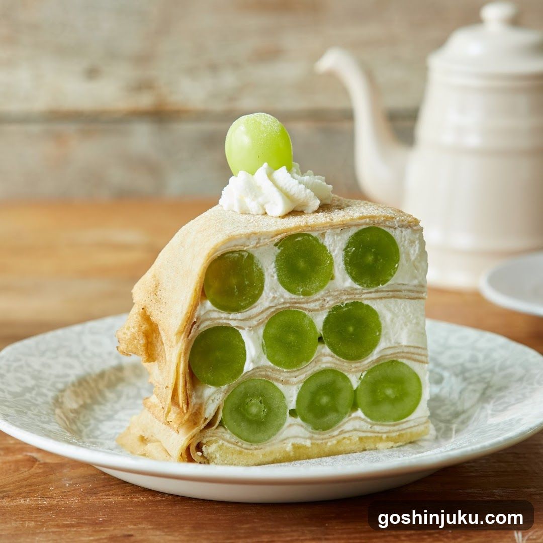 Grape Layer Cake Slice