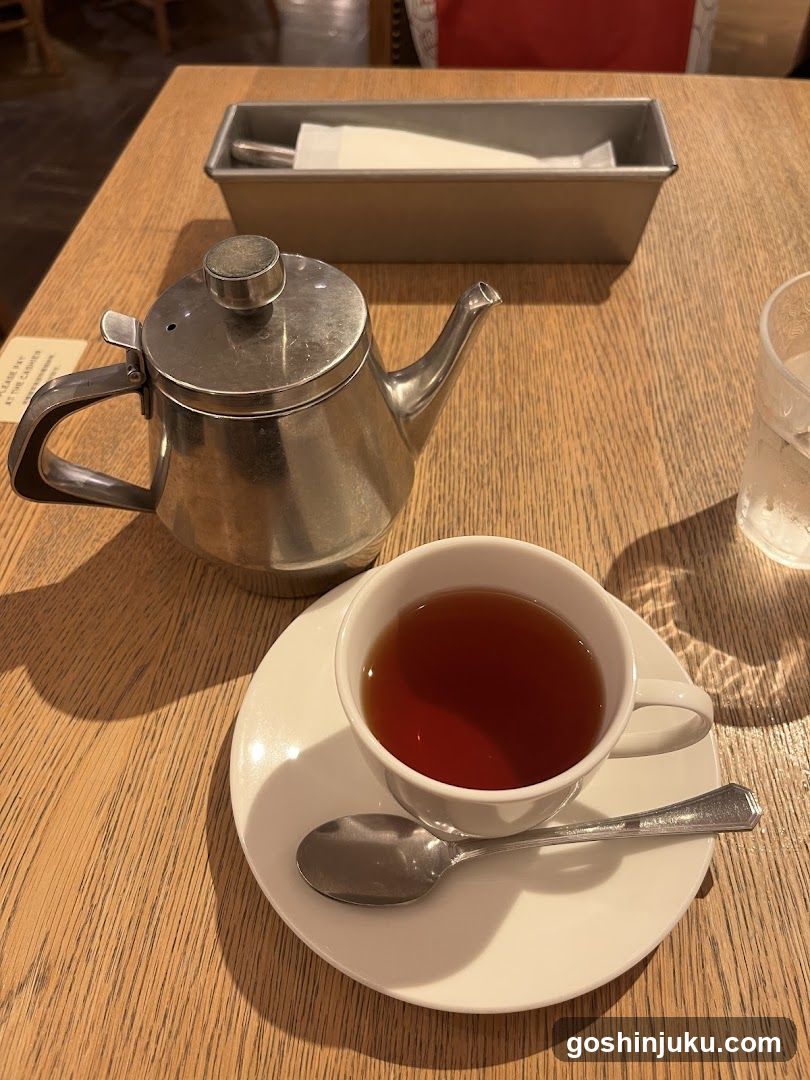 Tea Set on Wooden Table