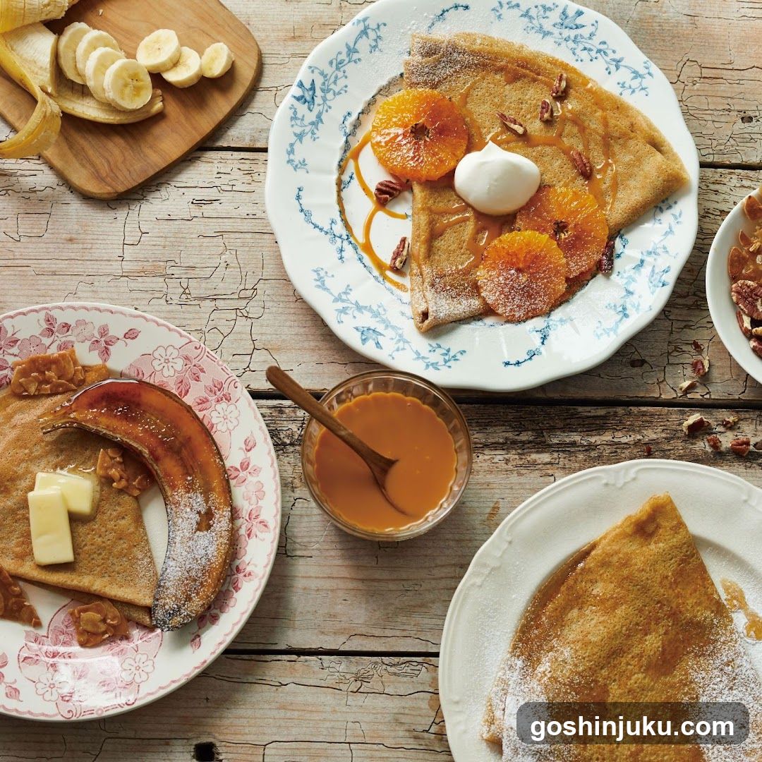 Breakfast Crepes and Bananas