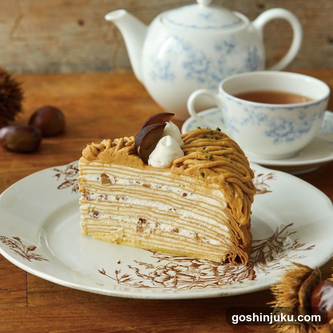 Layered Cake with Tea Set