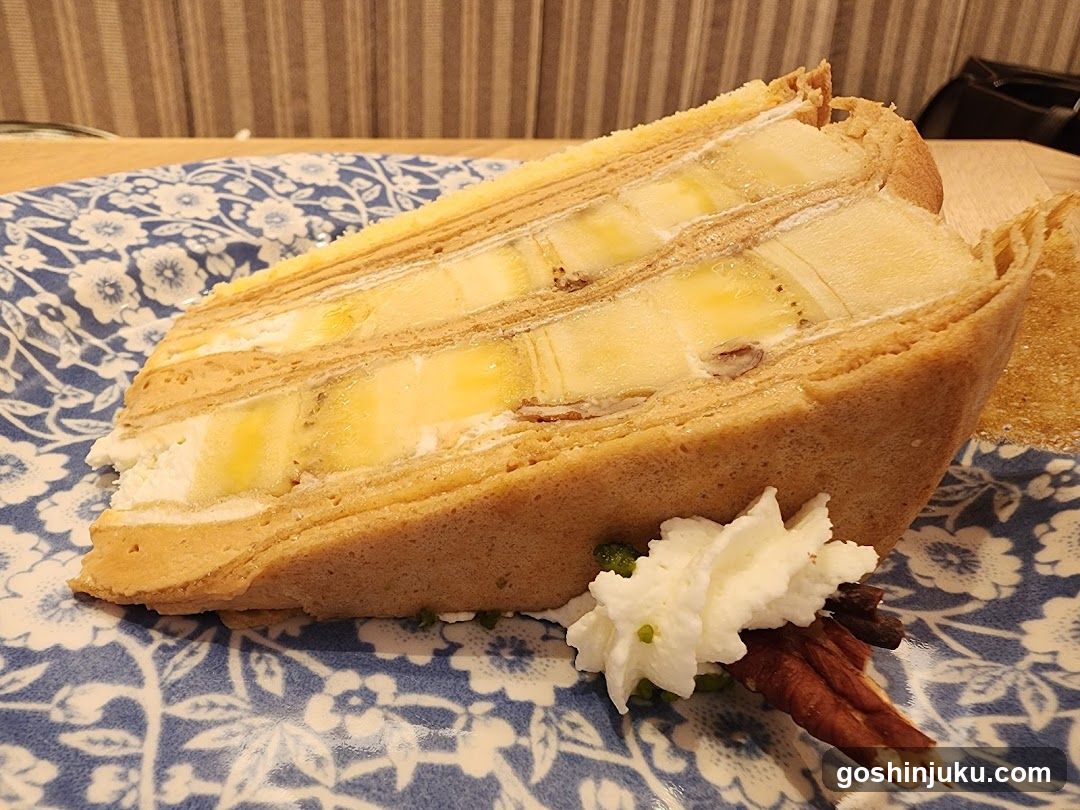 Banana Cream Cake Slice