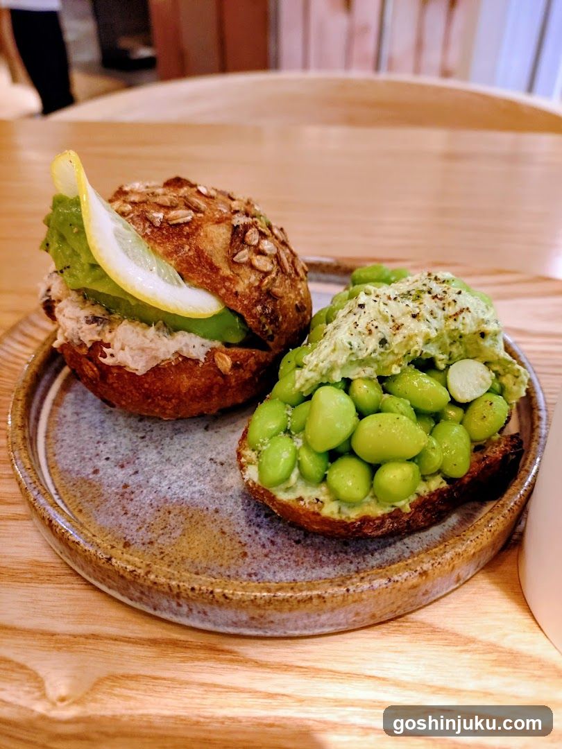 Avocado and Edamame Toast