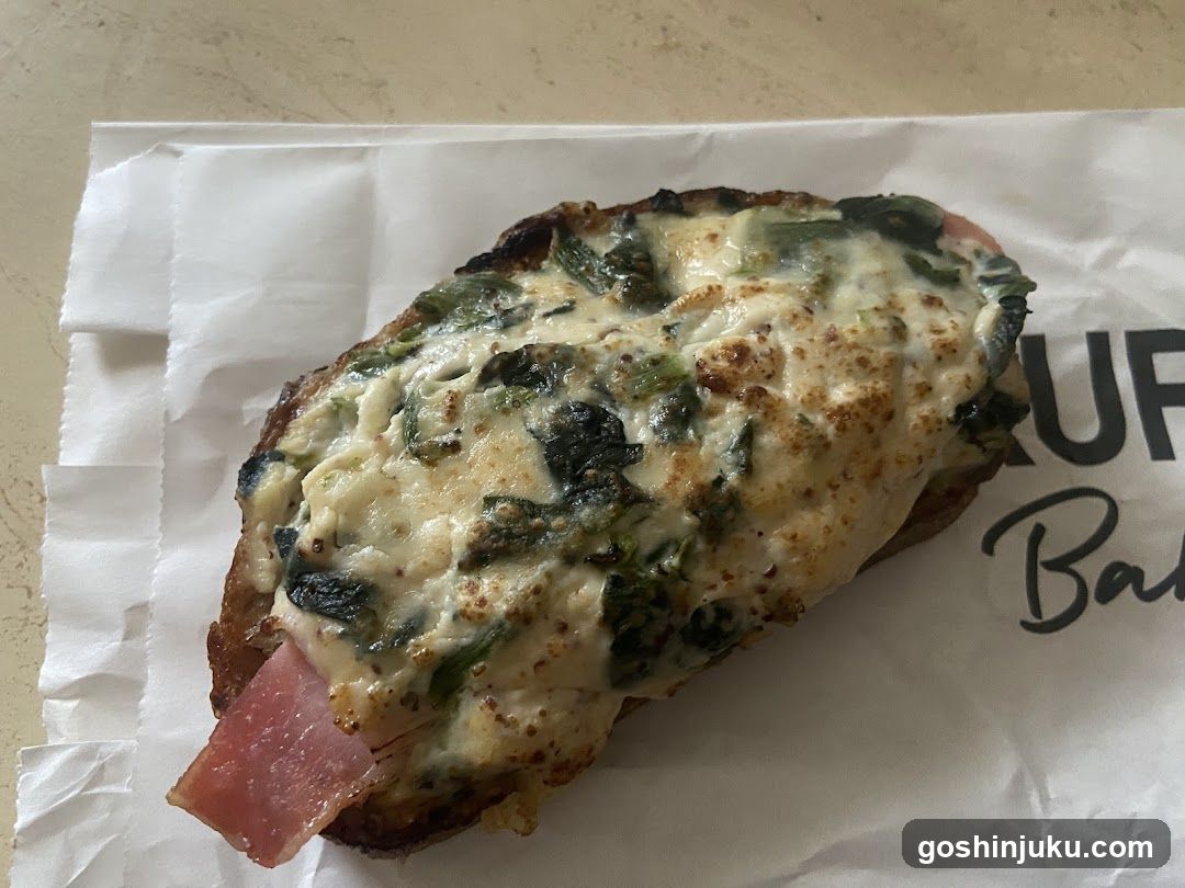 Spinach and Cheese Toast Sandwich
