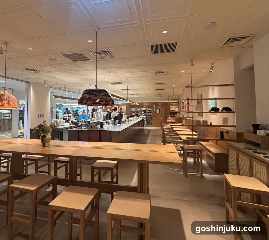 Interior of a modern café or restaurant