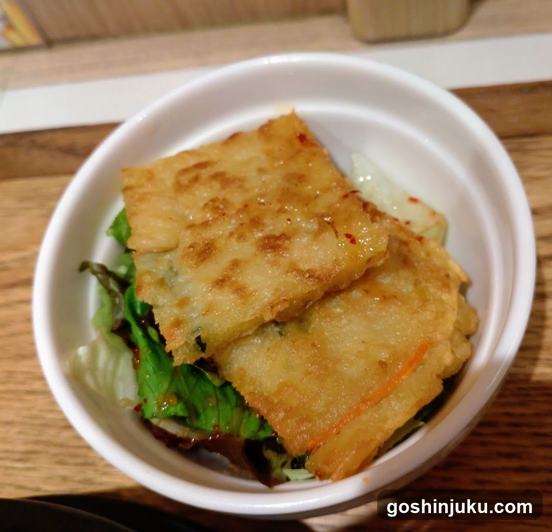 Fried Pancake with Salad