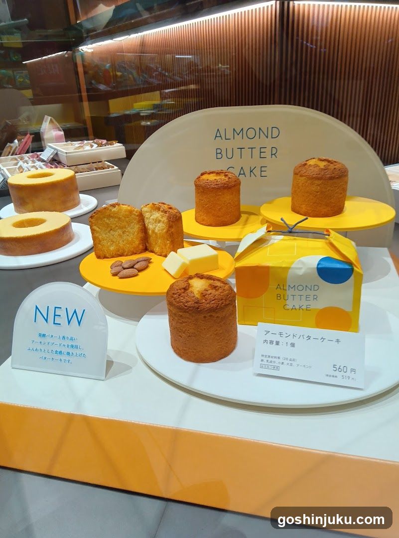 Almond Butter Cake Display