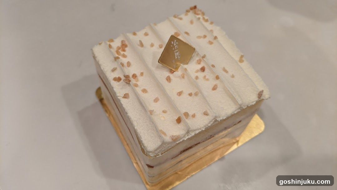 Layered Cake with Gold Leaf