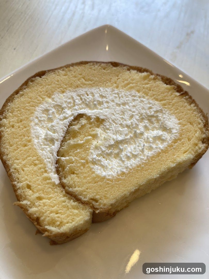 Sliced Swiss Roll Cake