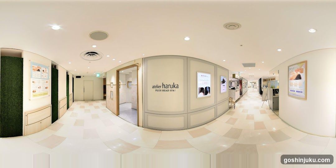 Interior of a spa or wellness center hallway