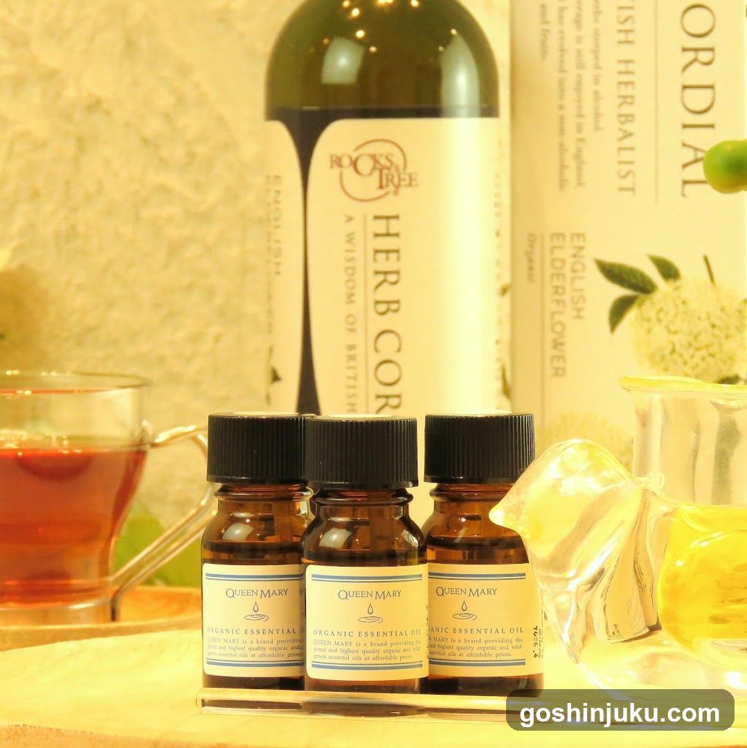 Essential Oil and Herbal Tea Setup