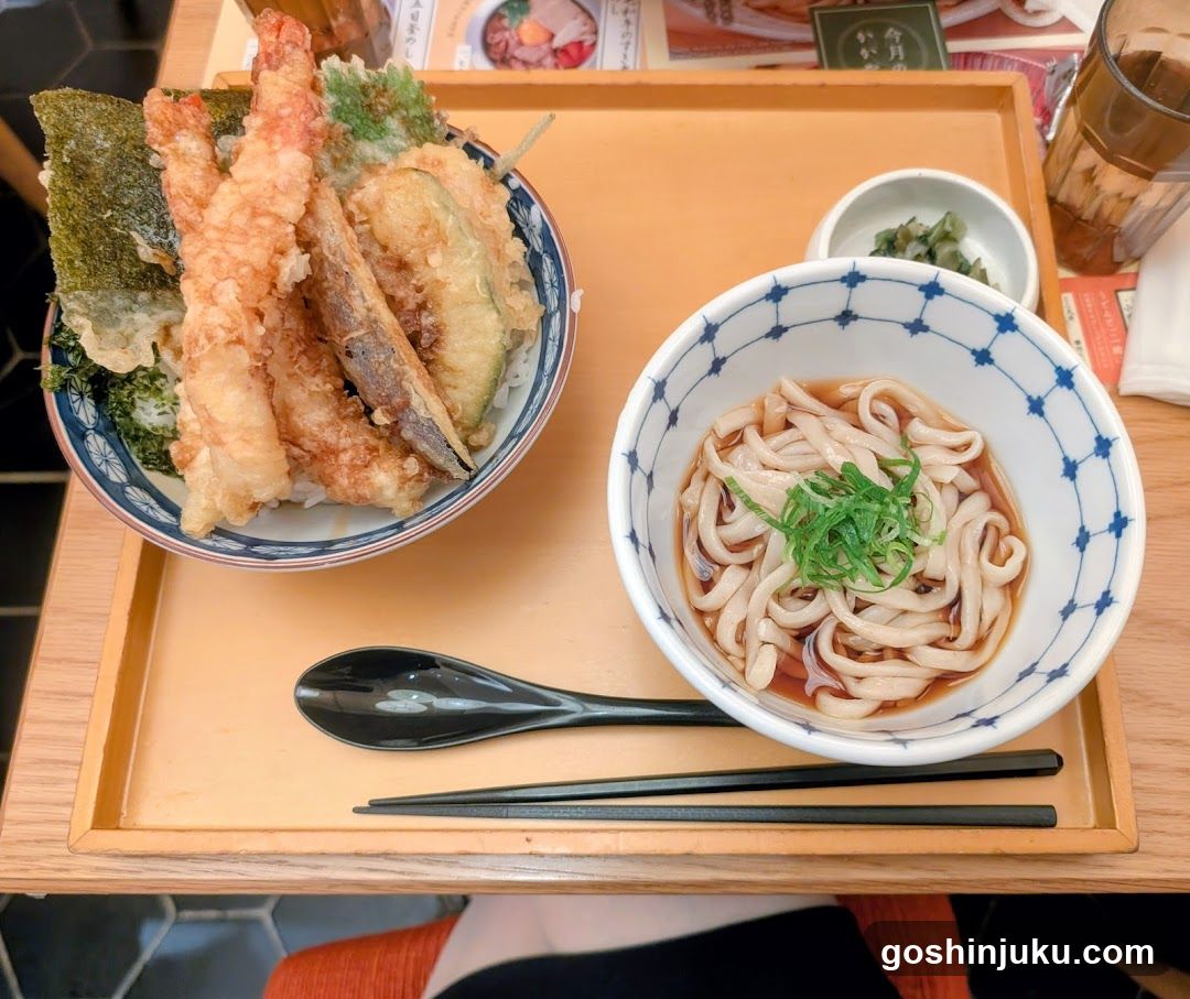Udon and Tempura Meal