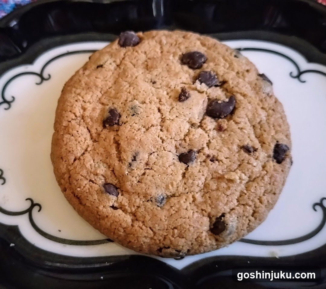 Chocolate Chip Cookie on Decorative Plate