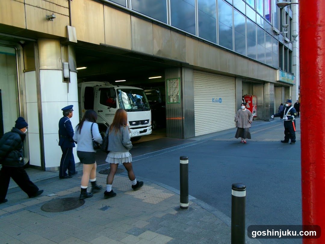 Street Scene with Fire Station Entrance