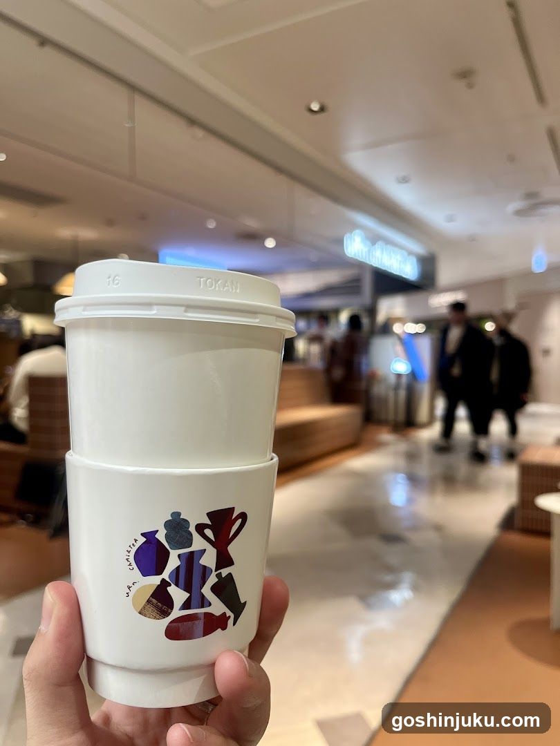 Coffee Cup in Mall Interior