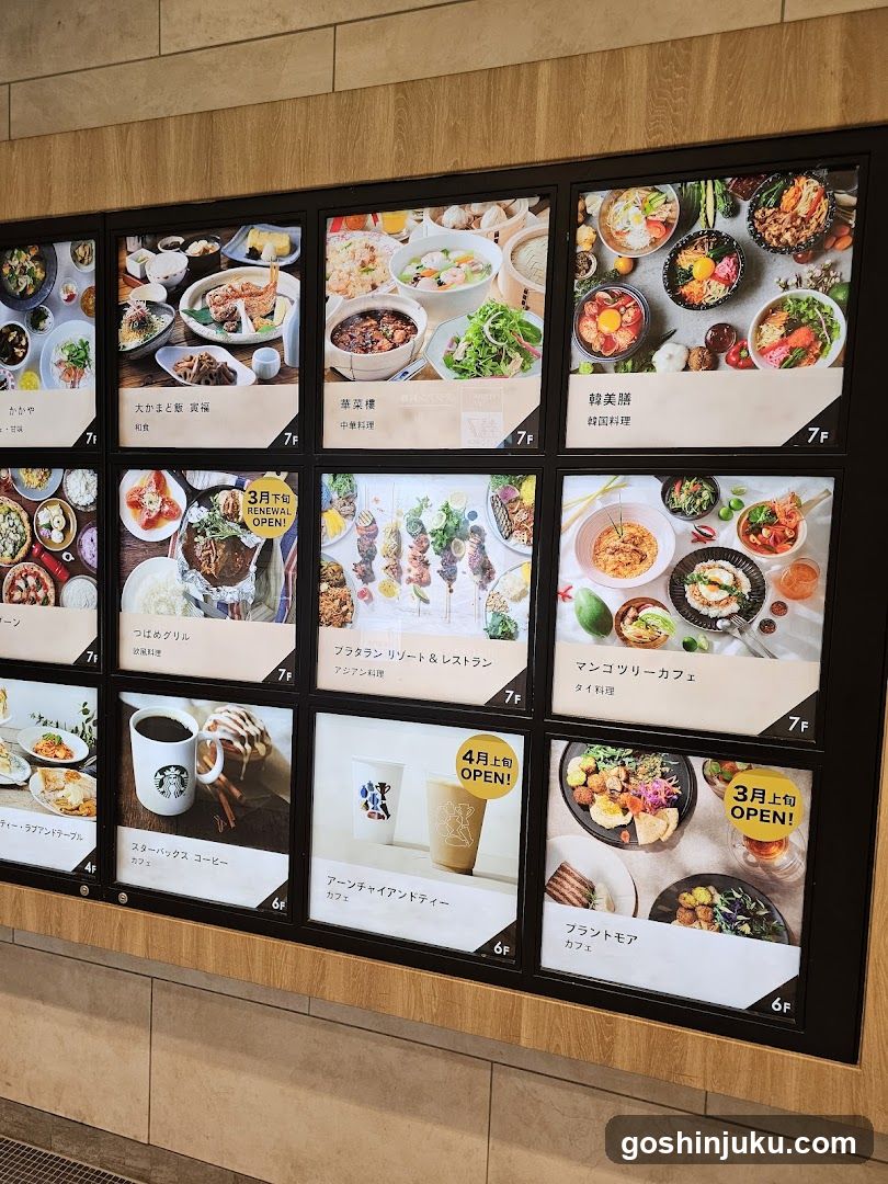 Restaurant Menu Board Display