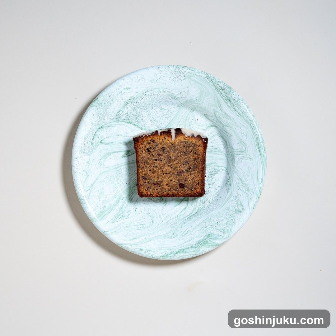 Slice of Cake on Marbled Plate