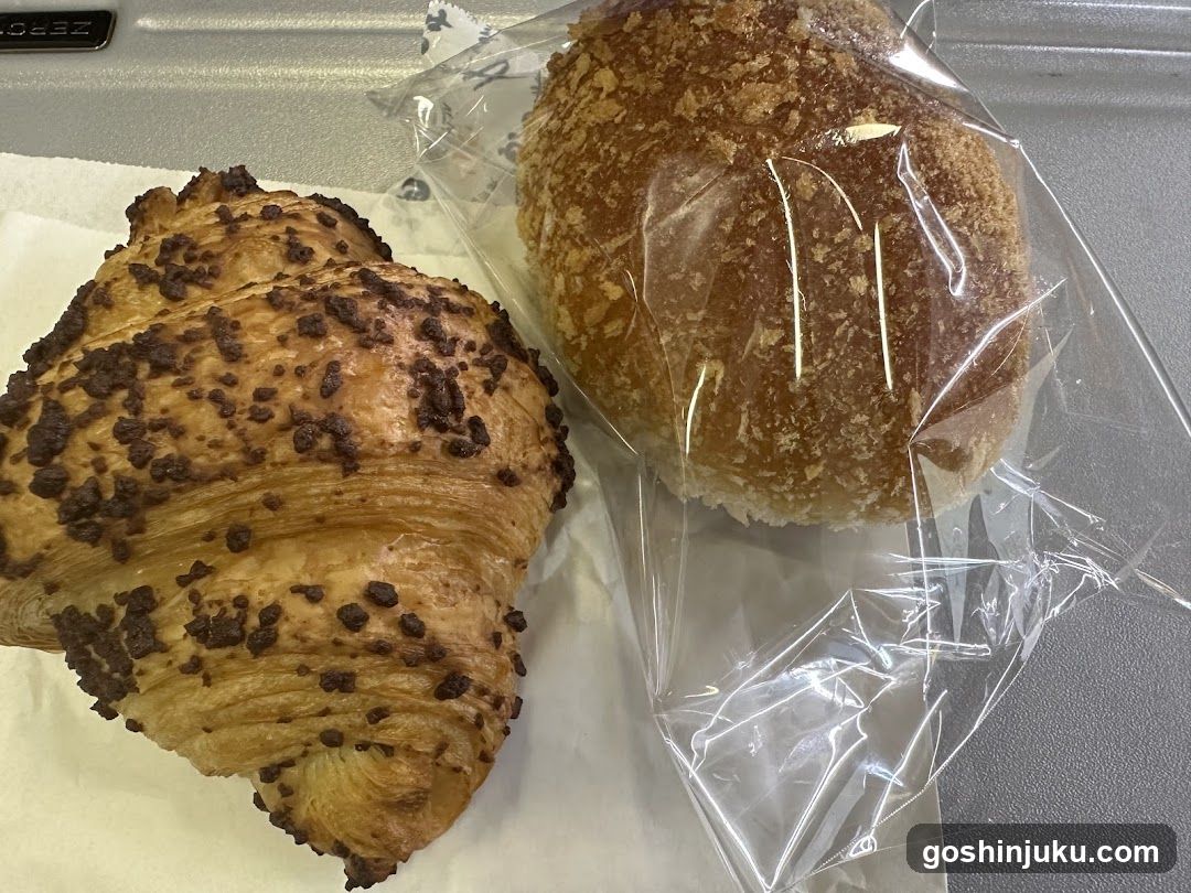 Chocolate Croissant and Bread Bun