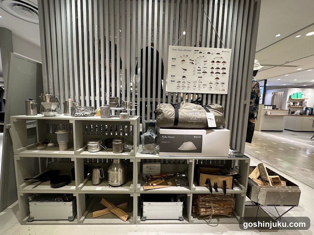 Camping Gear Display