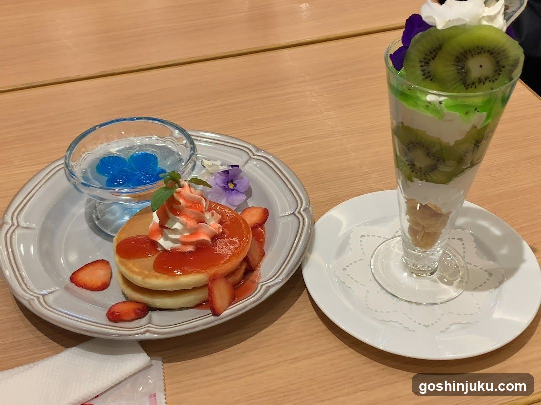 Pancakes and Kiwi Dessert