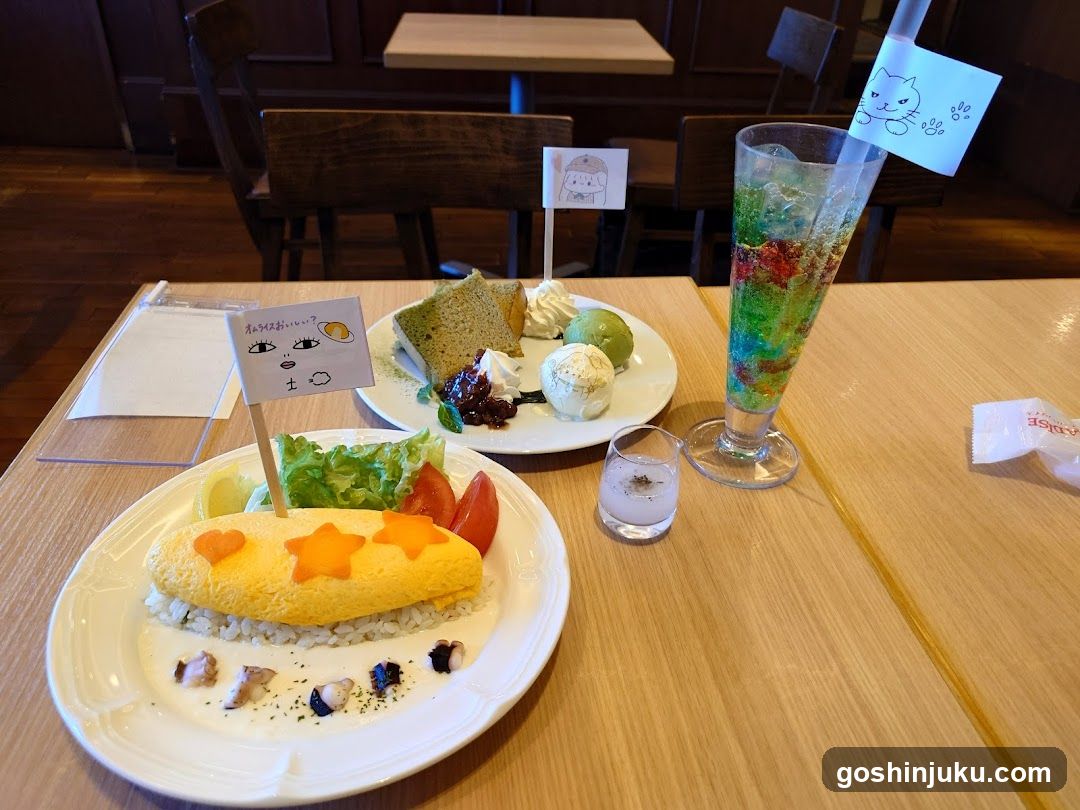 Cute Cafe Meal Spread