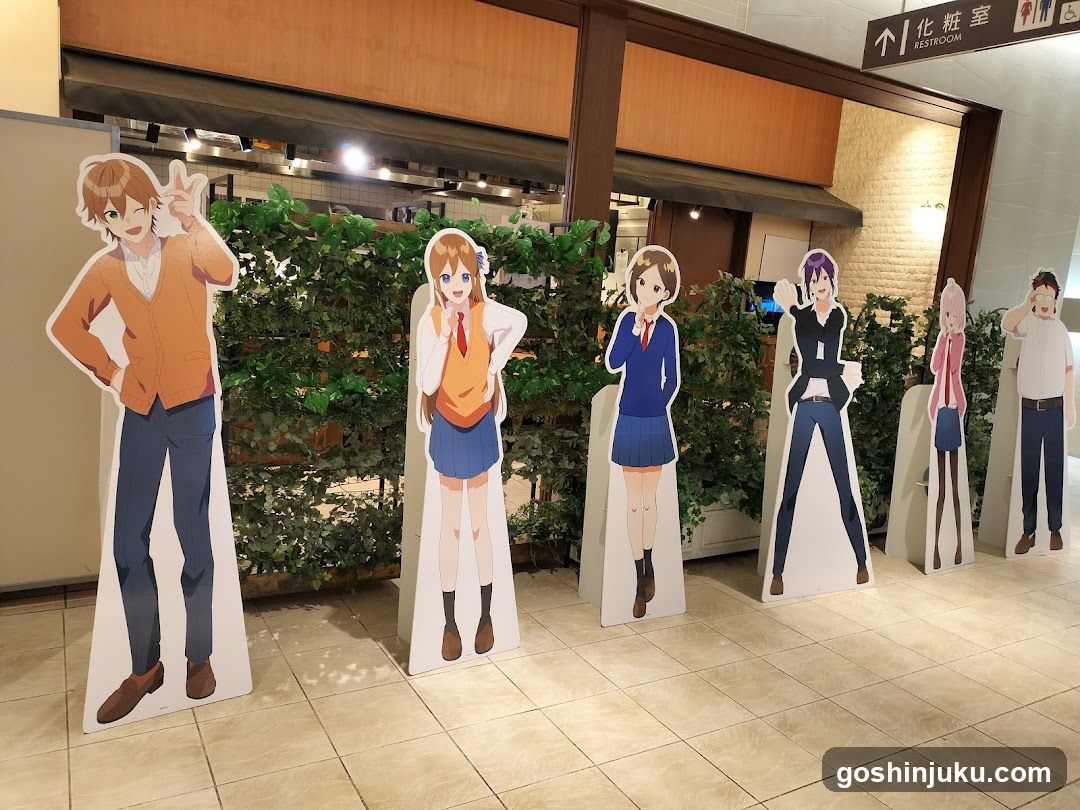 Anime Character Cutouts Display