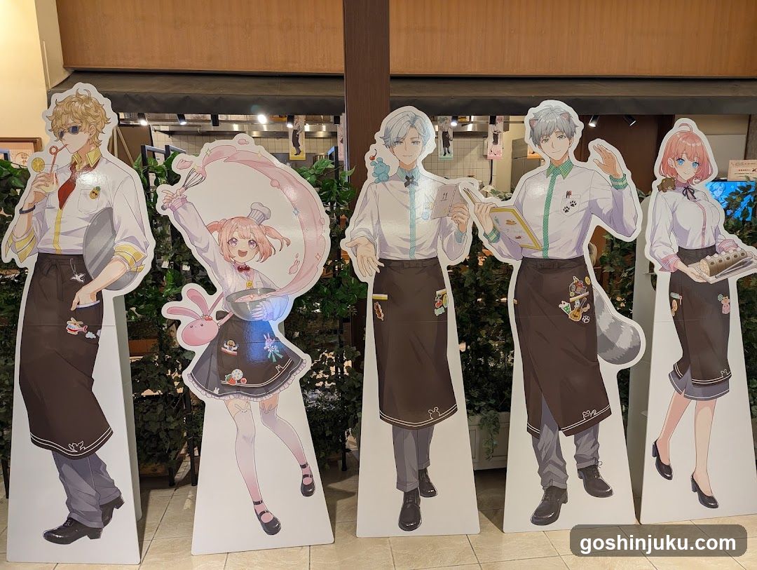 Anime Character Cutouts Display