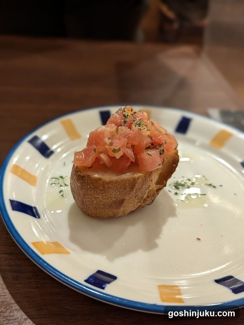 Bruschetta with Tomato and Basil