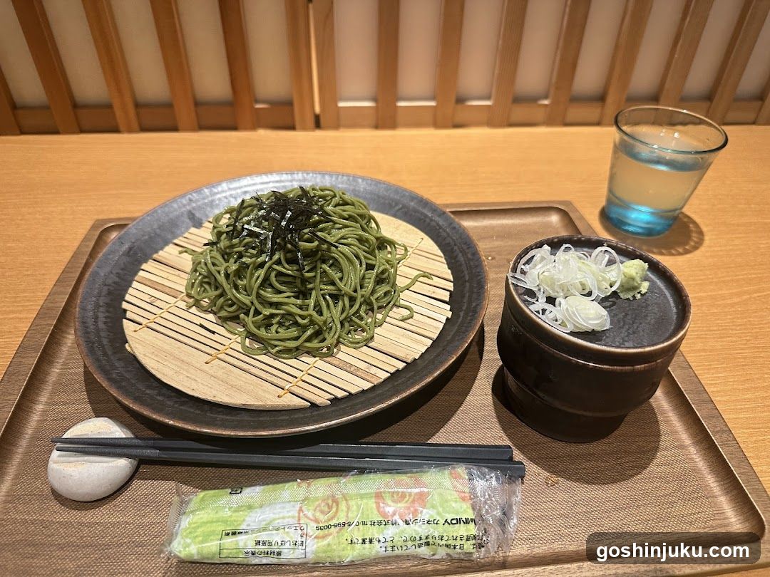 Matcha Udon with Side Dishes