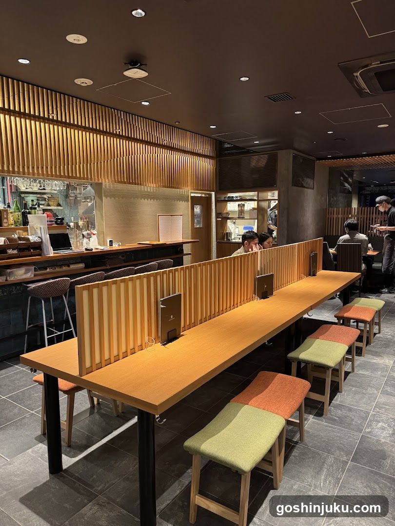 Interior of a Japanese-style restaurant or bar