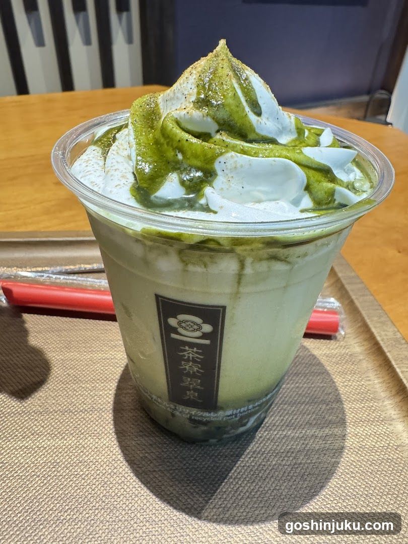 Matcha Latte with Whipped Cream