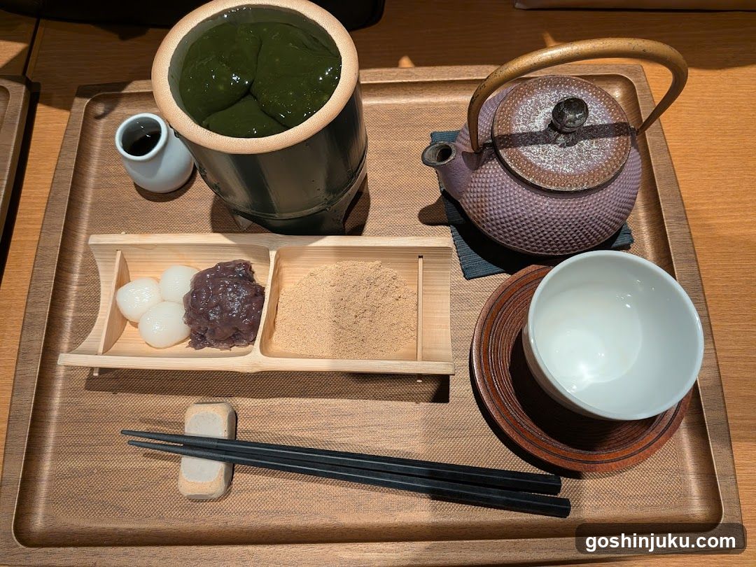 Matcha Tea Set with Desserts