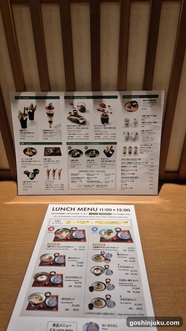 Lunch Menu Display