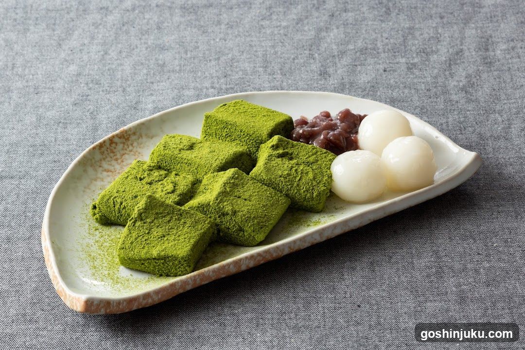 Matcha and Red Bean Dessert Platter