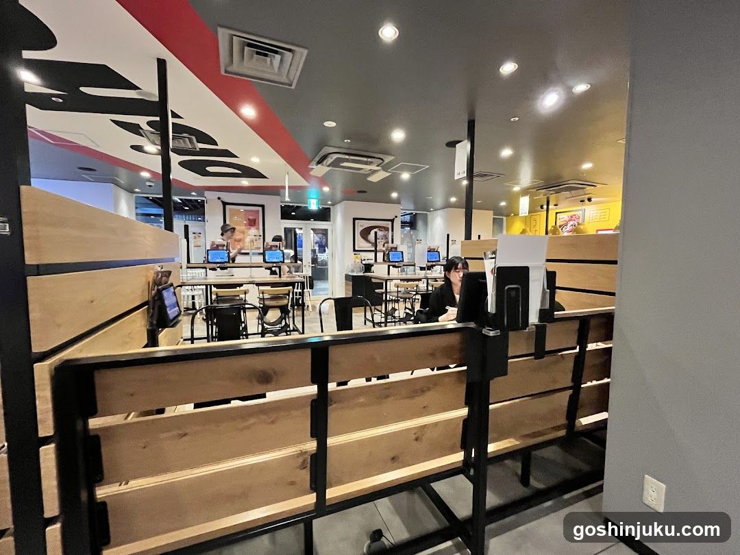 Interior of a modern cafe or restaurant