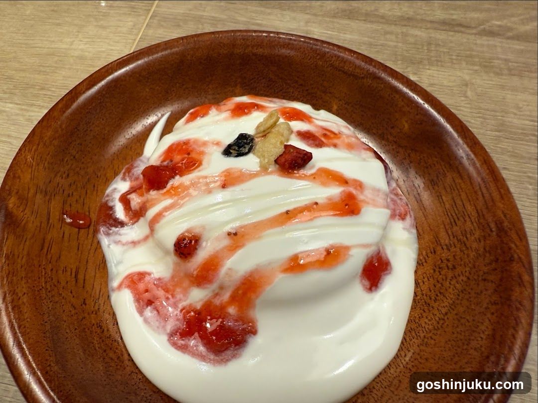 Yogurt Dessert with Fruit Topping