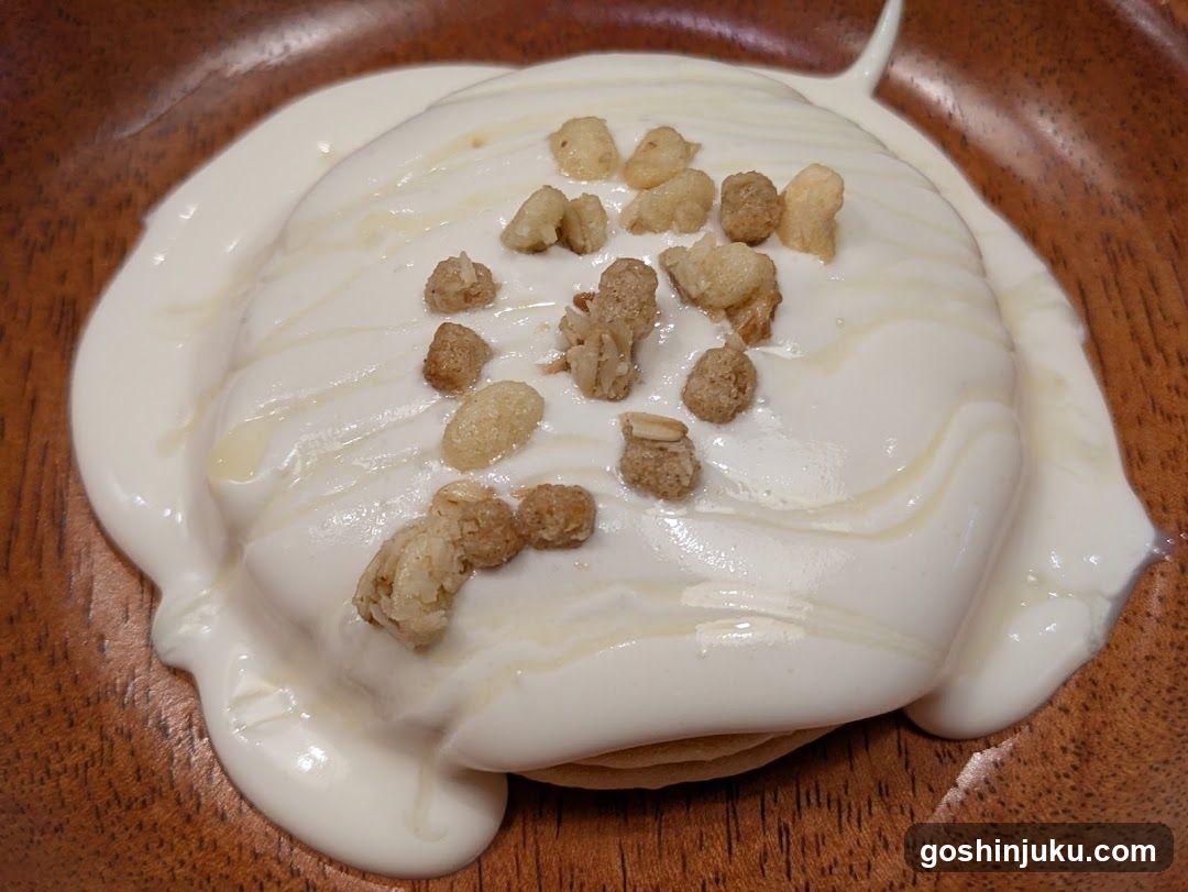 Pancake with Cream and Nuts
