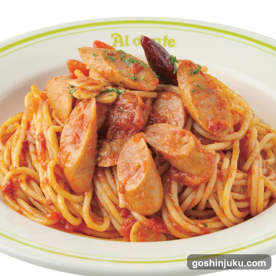 Sausage Pasta with Tomato Sauce