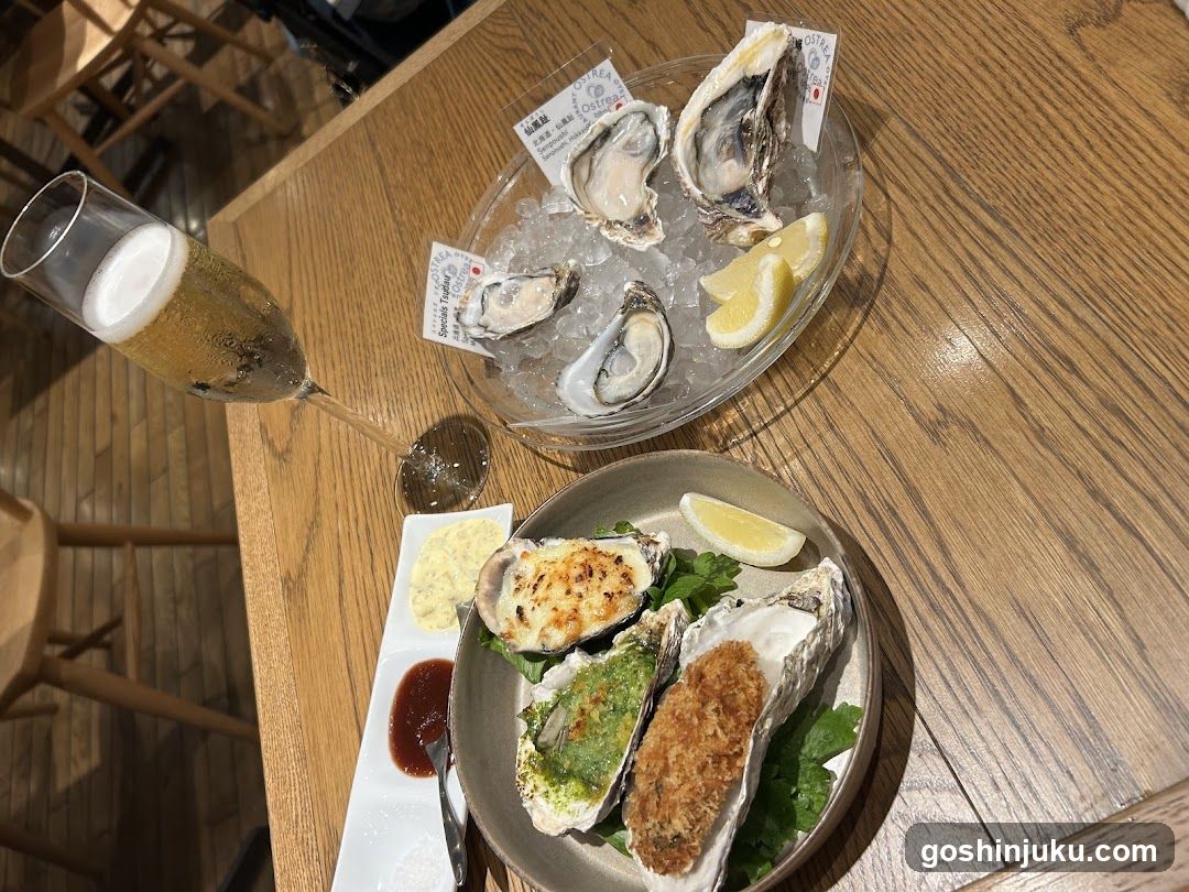 Oyster Platter with Champagne