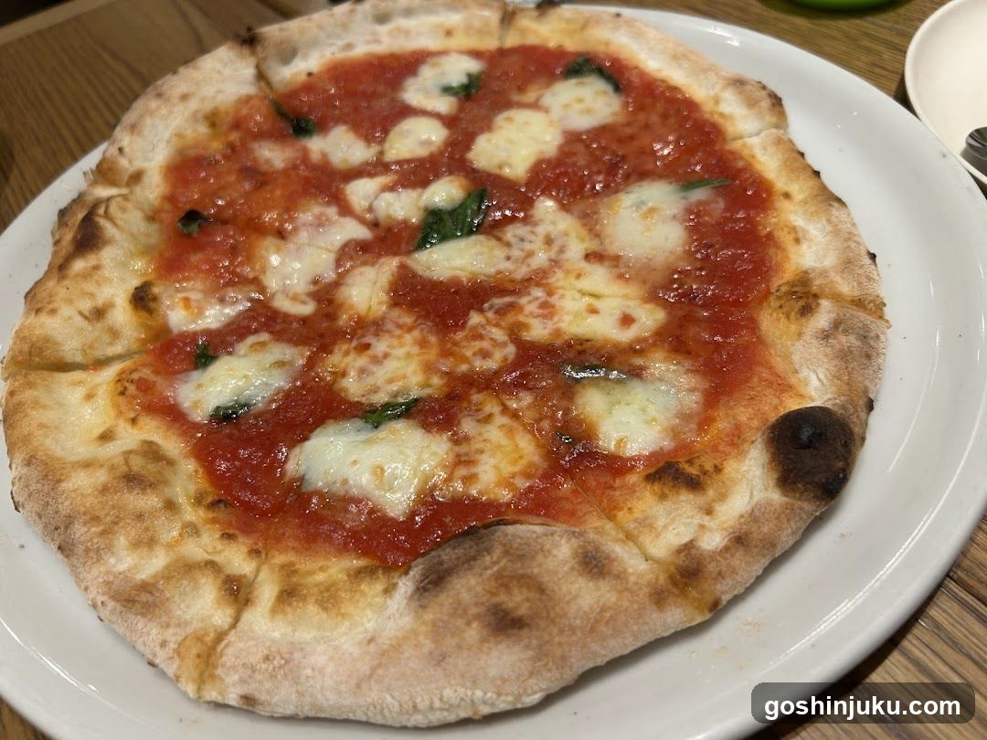 Pizza on a white plate